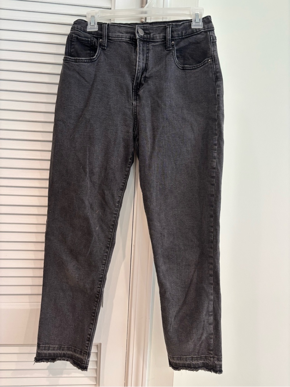 Old Navy Black Cropped High-Rise Jeans